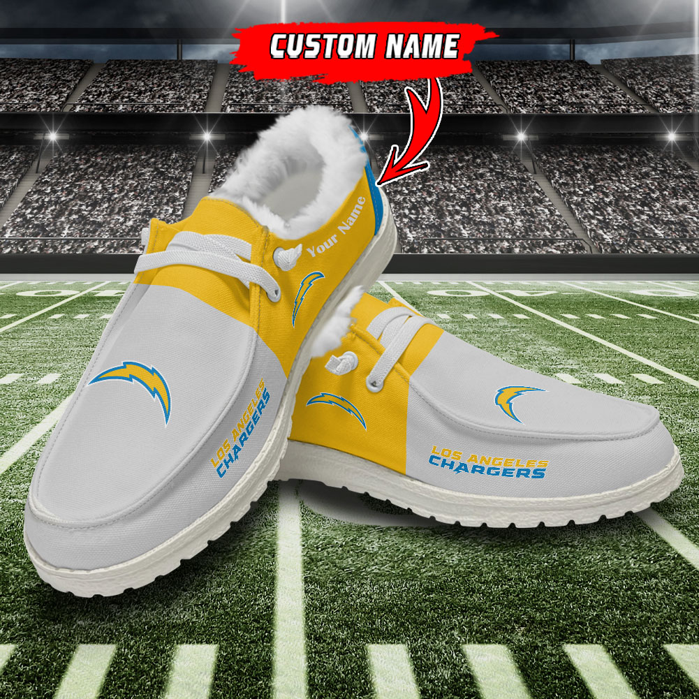 footwearelite los angeles chargers custom name hey dude shoes jmoht