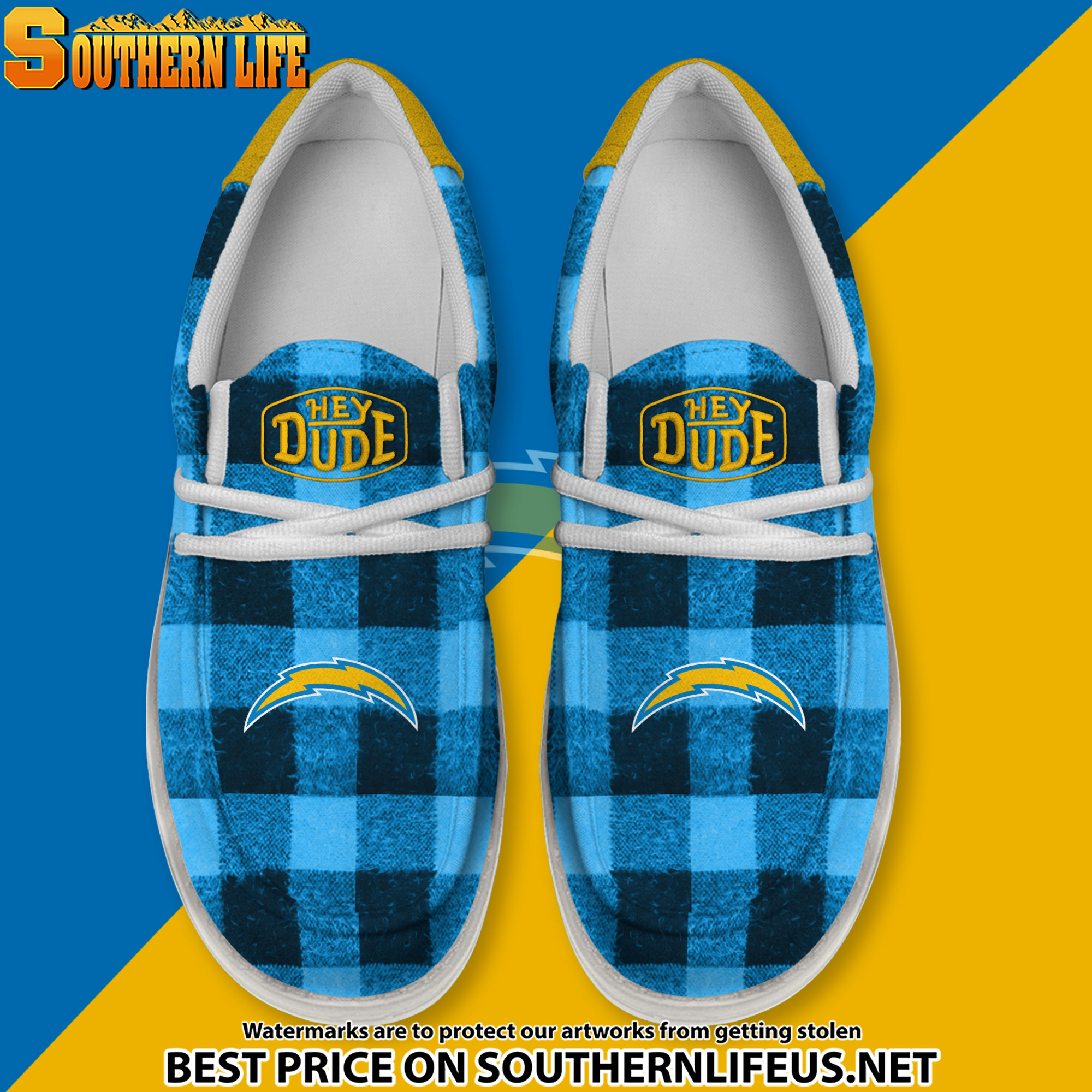 footwearelite los angeles chargers custom name hey dude shoes m6ubw