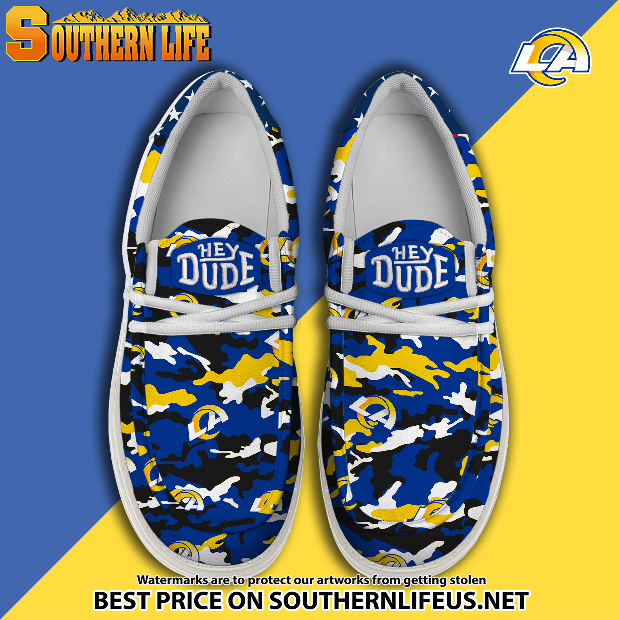 footwearelite los angeles rams custom name hey dude shoes h78wr