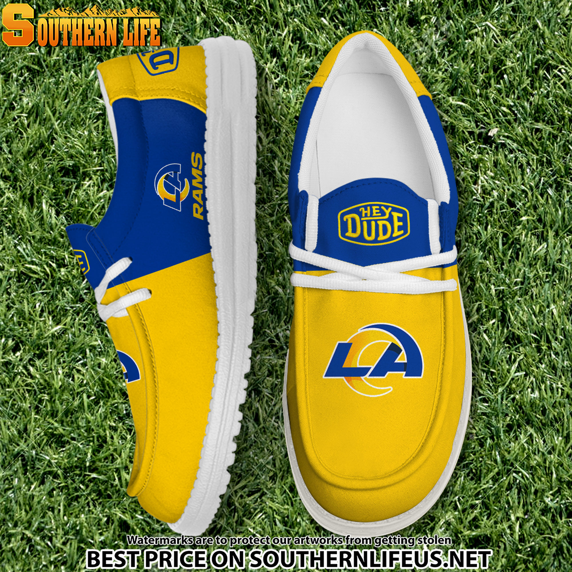 footwearelite los angeles rams custom name hey dude shoes hapwz