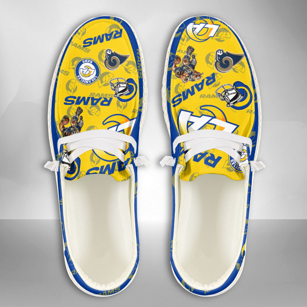 footwearelite los angeles rams custom name hey dude shoes xhguq