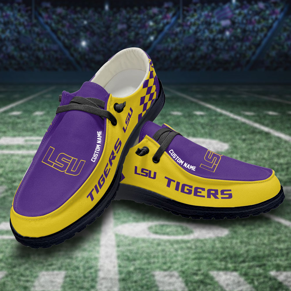 footwearelite lsu tigers custom name hey dude shoes 6znu1