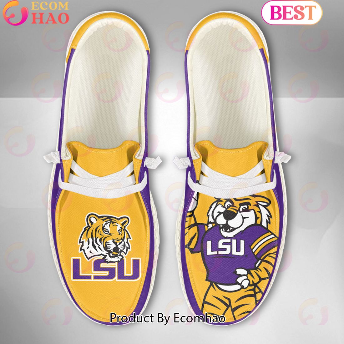 footwearelite lsu tigers custom name hey dude shoes cefsj