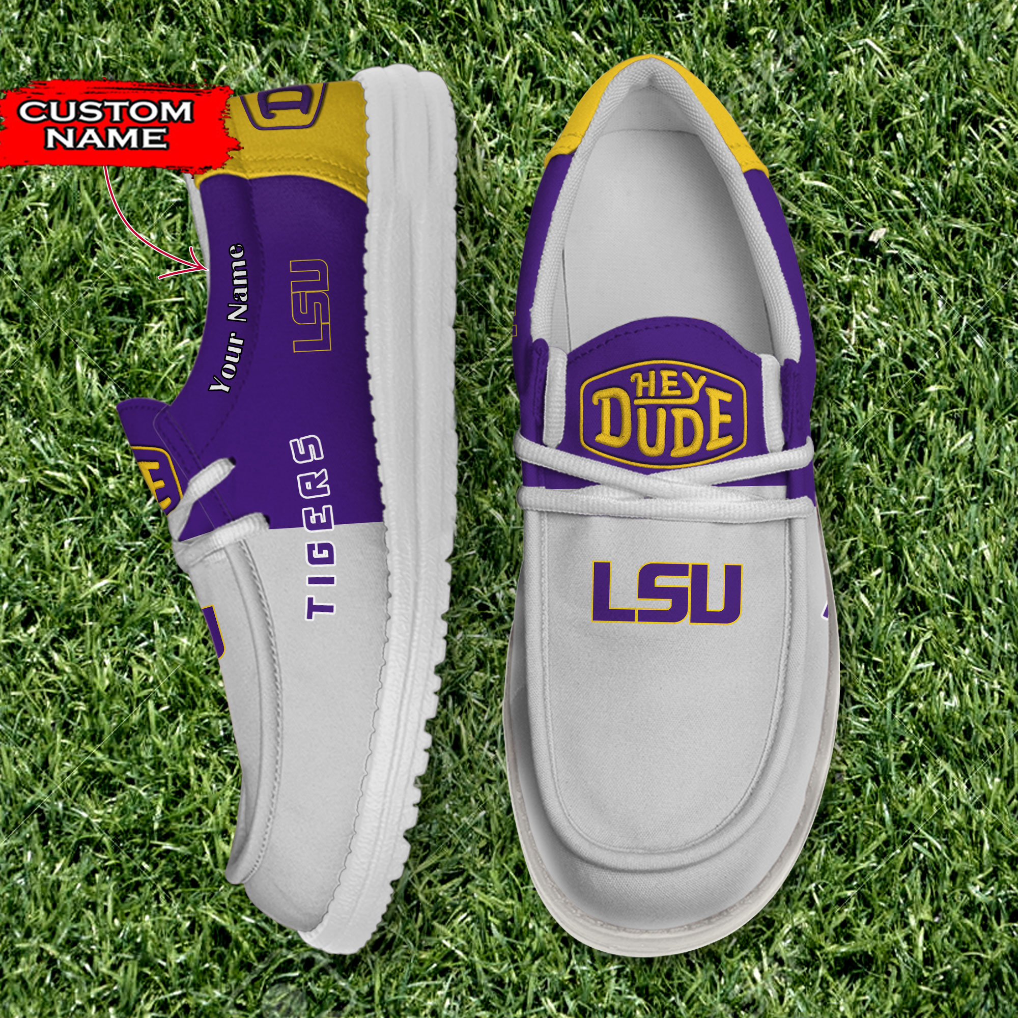 footwearelite lsu tigers custom name hey dude shoes fkwyi