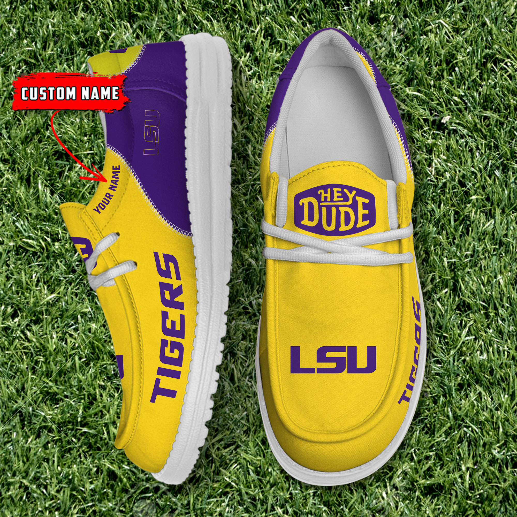 footwearelite lsu tigers custom name hey dude shoes ijhwp