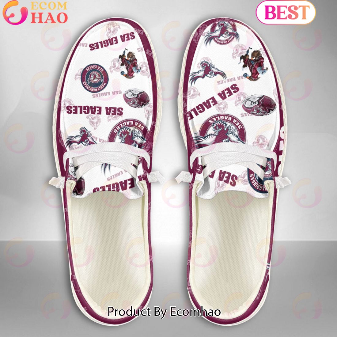 footwearelite manly warringah sea eagles custom name hey dude shoes iotf4