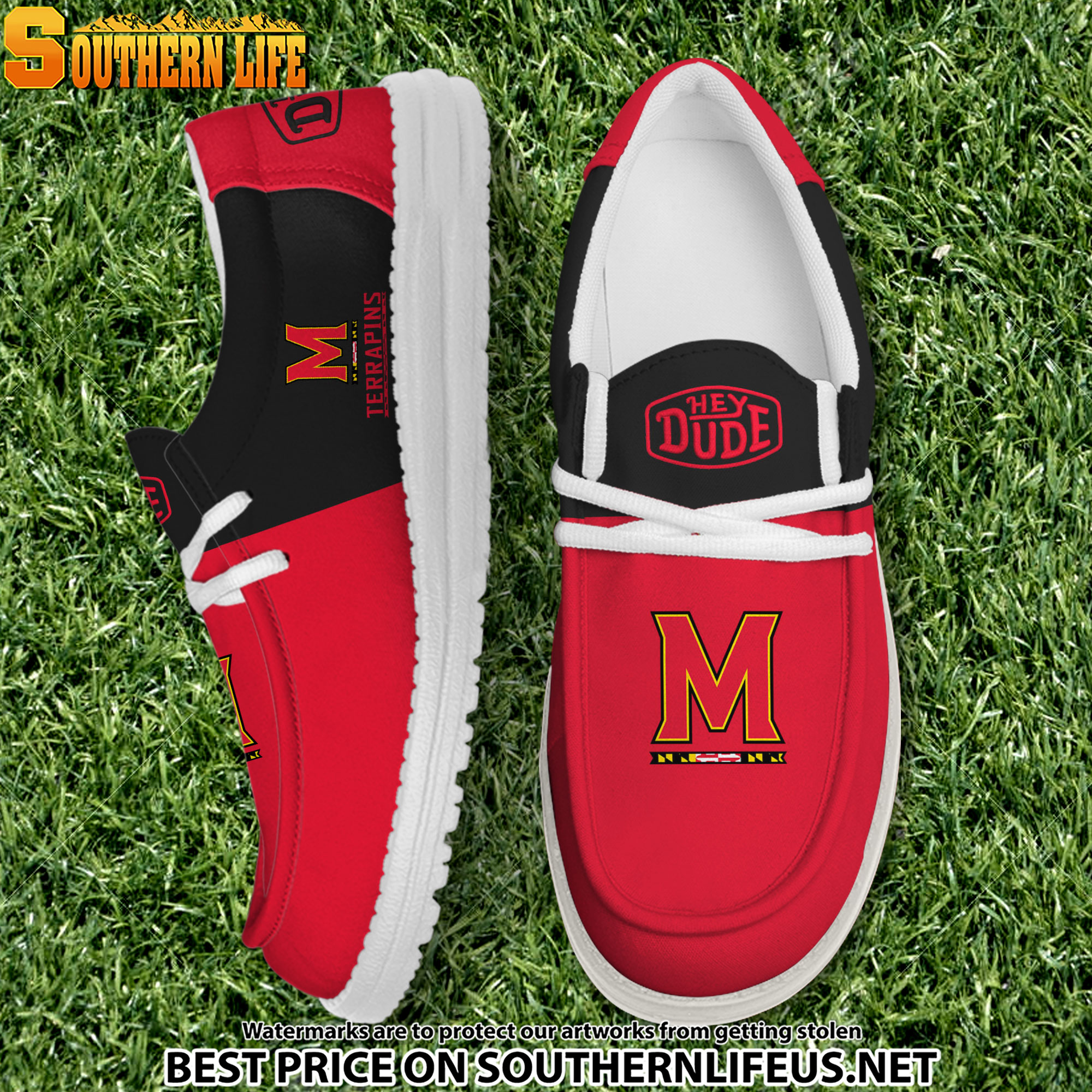 footwearelite maryland terrapins custom name hey dude shoes ld6mb