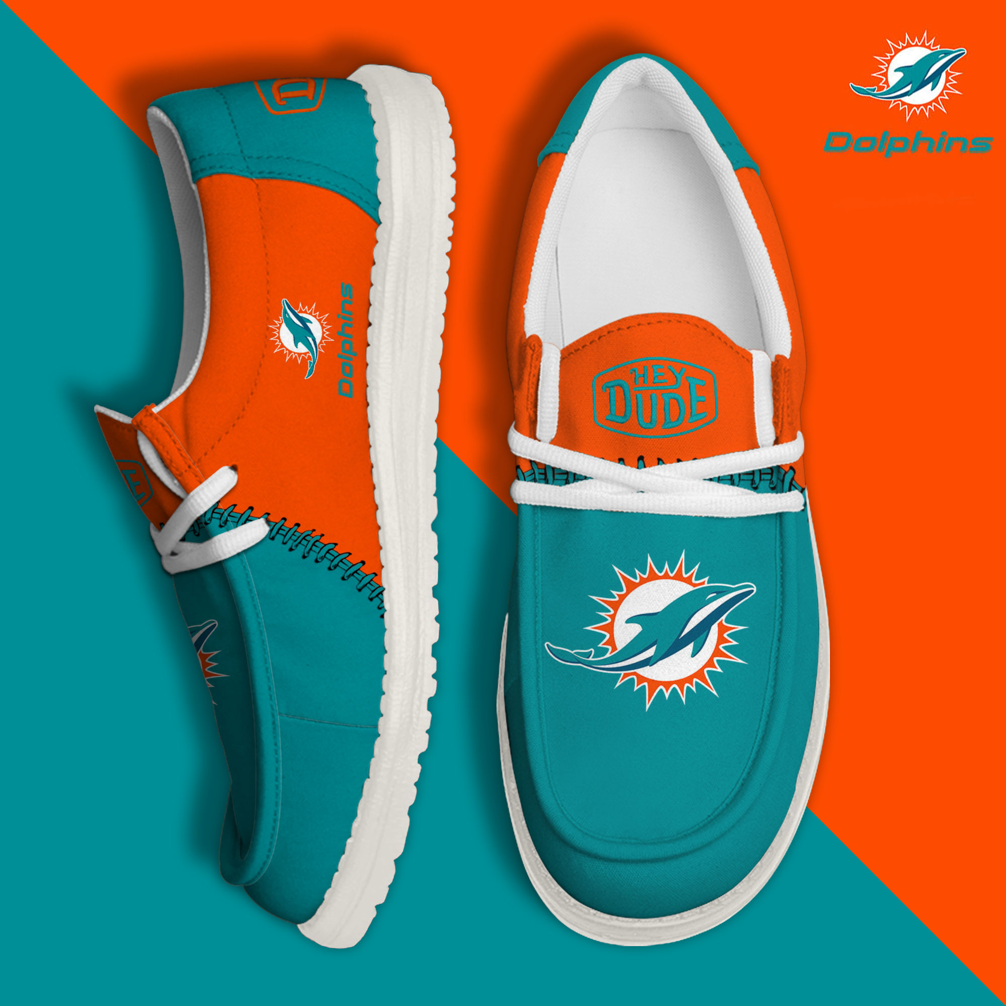 footwearelite miami dolphins custom name hey dude shoes czz12