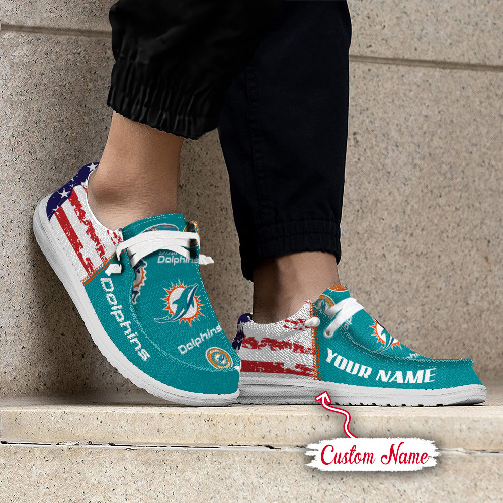 footwearelite miami dolphins custom name hey dude shoes lifk1