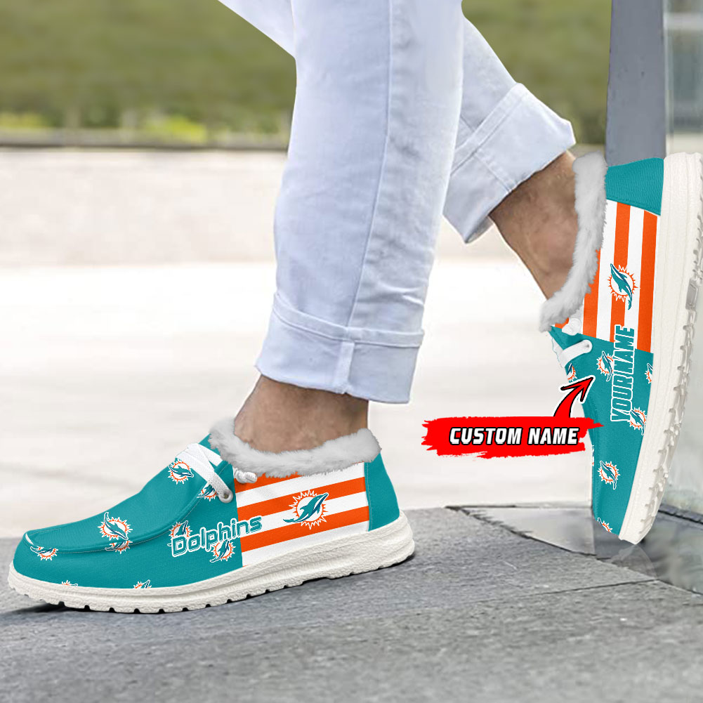 footwearelite miami dolphins custom name hey dude shoes uc69g