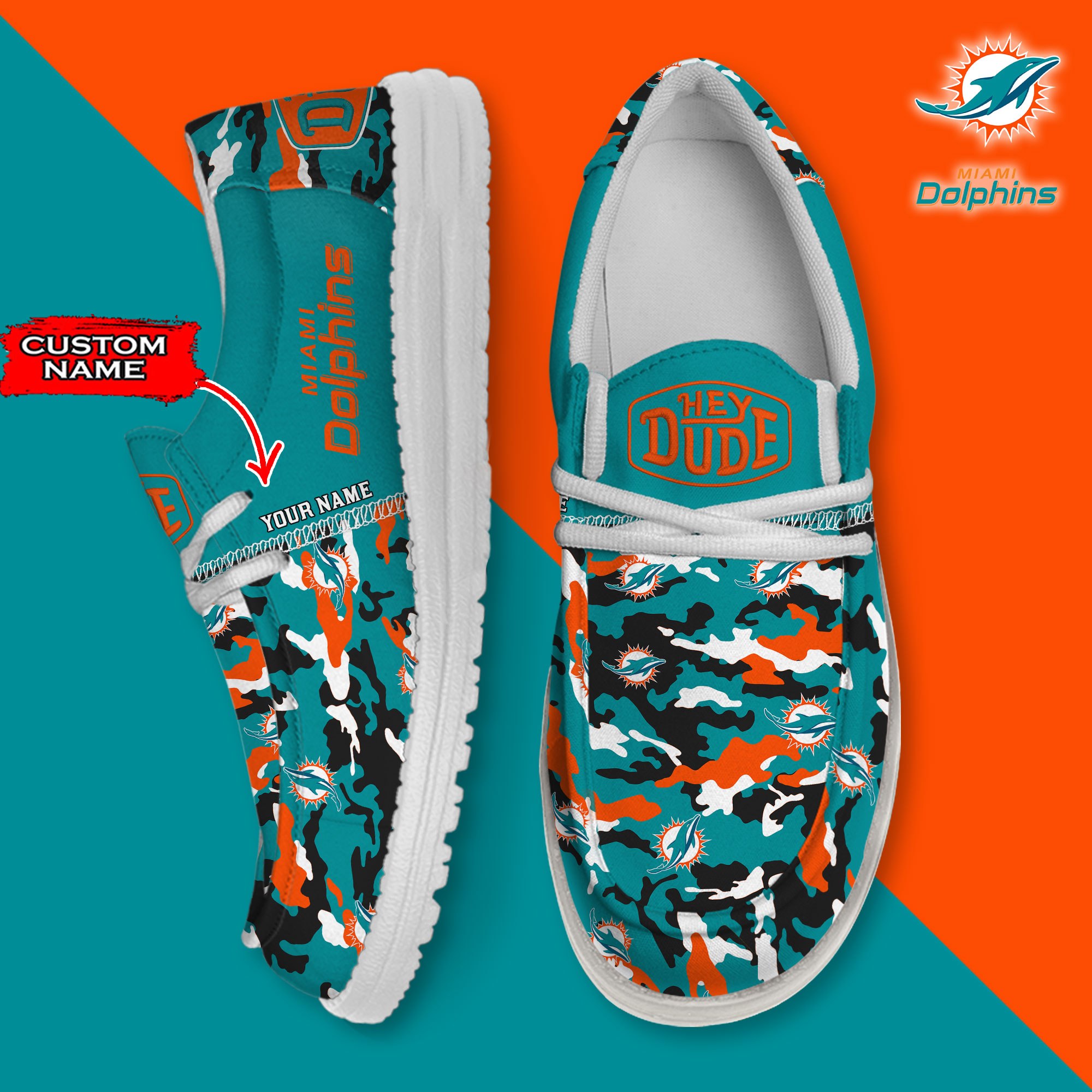 footwearelite miami dolphins custom name hey dude shoes ulkbf