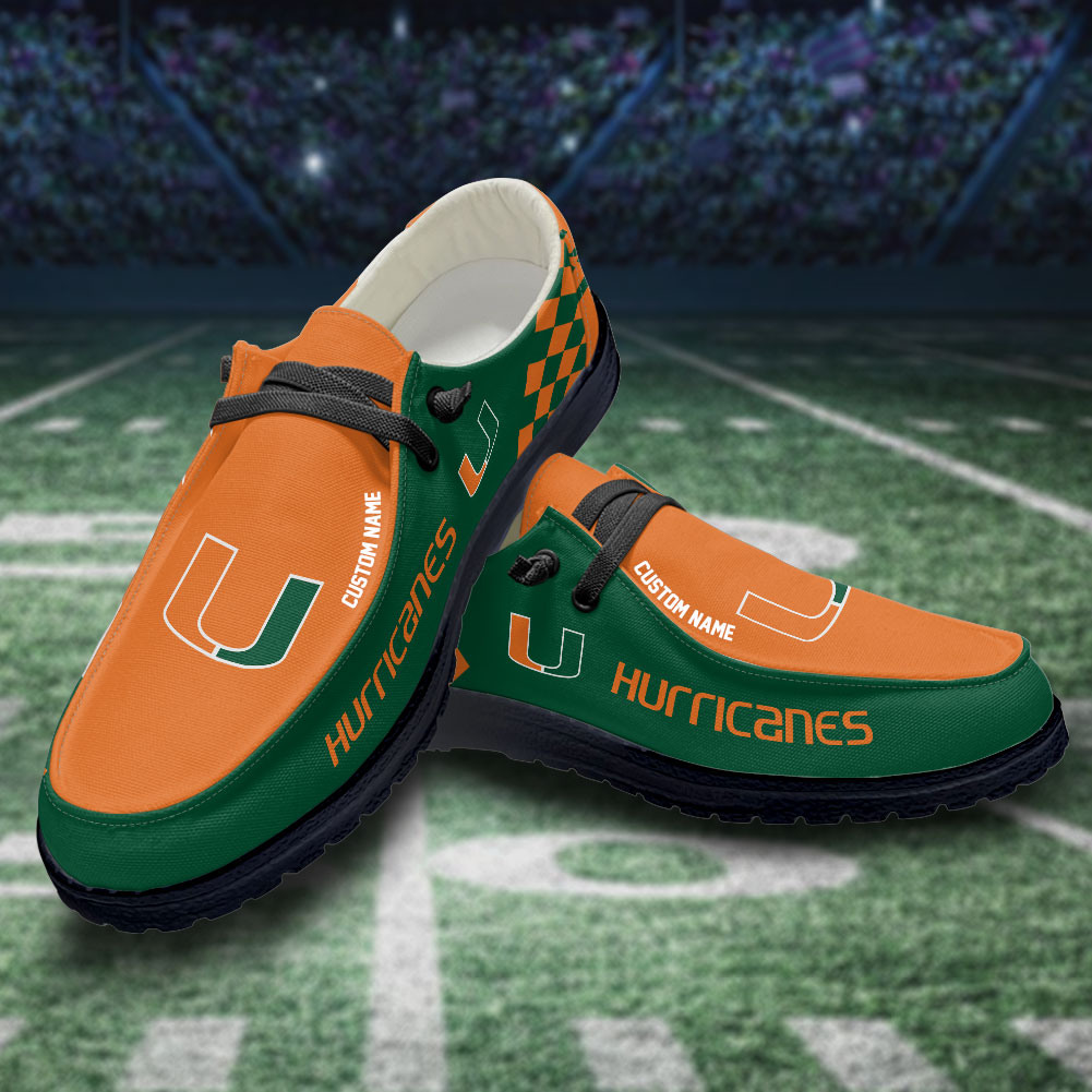 footwearelite miami hurricanes custom name hey dude shoes 3pmv7