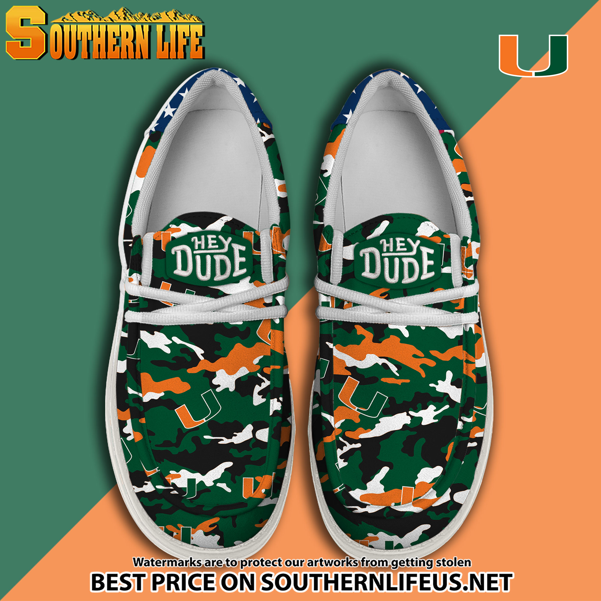 footwearelite miami hurricanes custom name hey dude shoes 4jvii