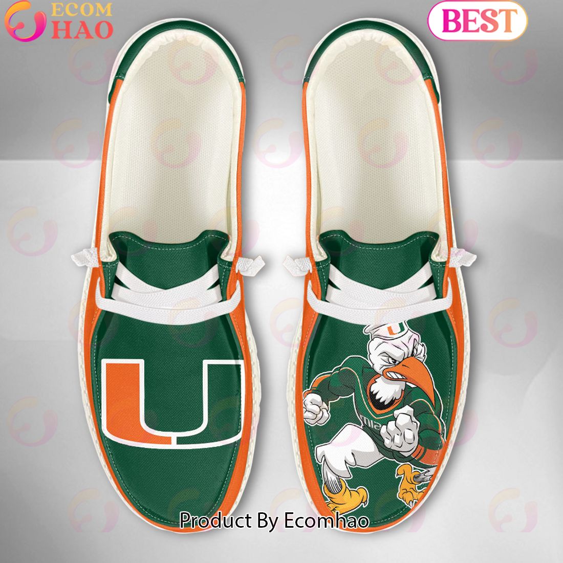 footwearelite miami hurricanes custom name hey dude shoes 5eqtw