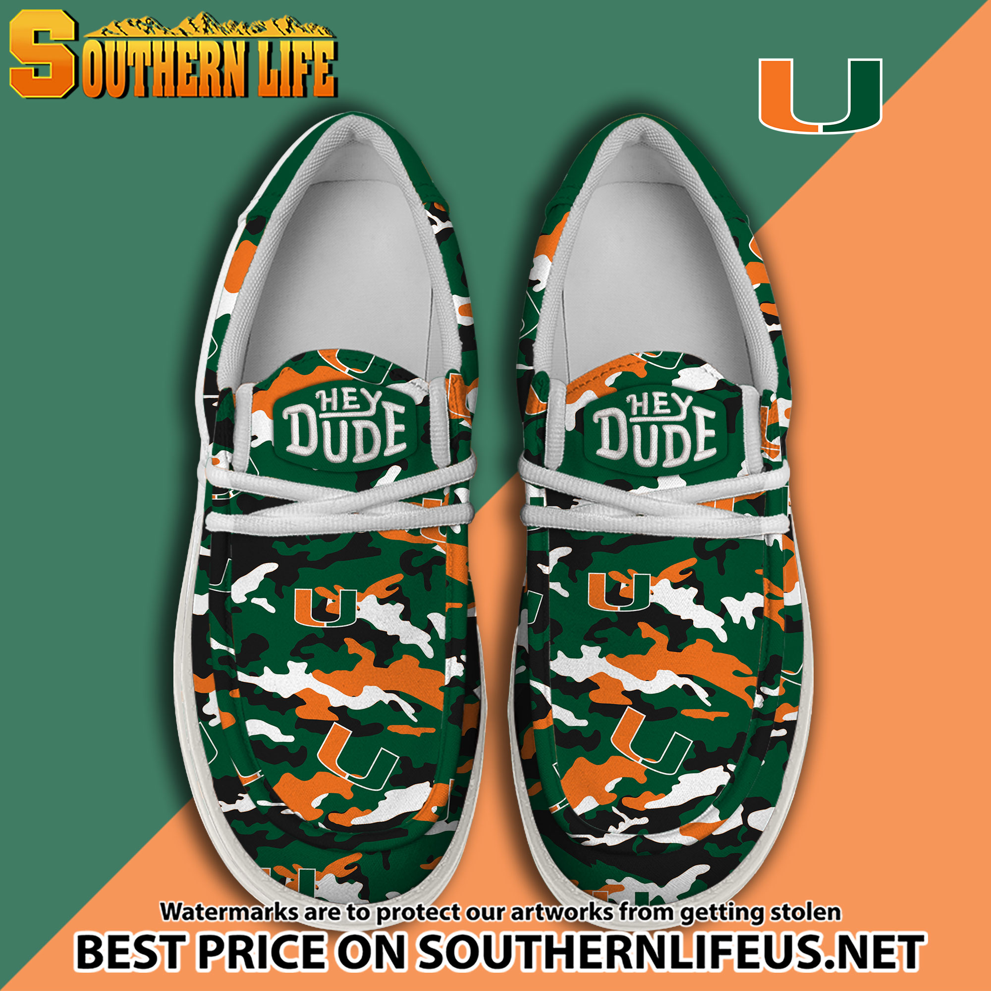 footwearelite miami hurricanes custom name hey dude shoes a36og