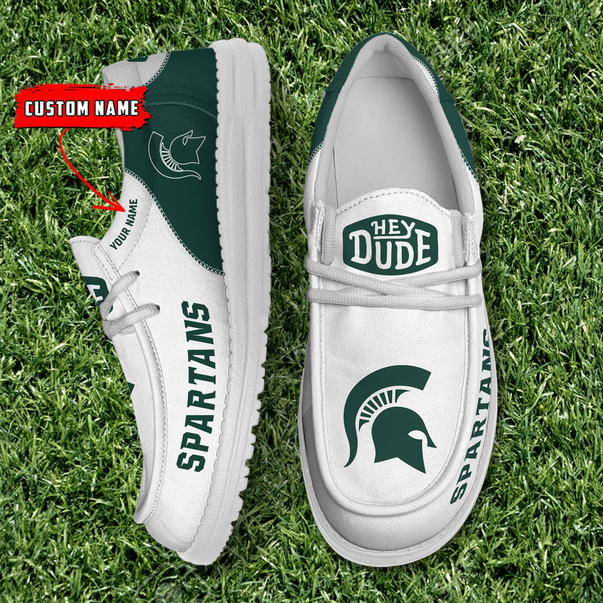 footwearelite michigan state spartans custom name hey dude shoes 1cmzw