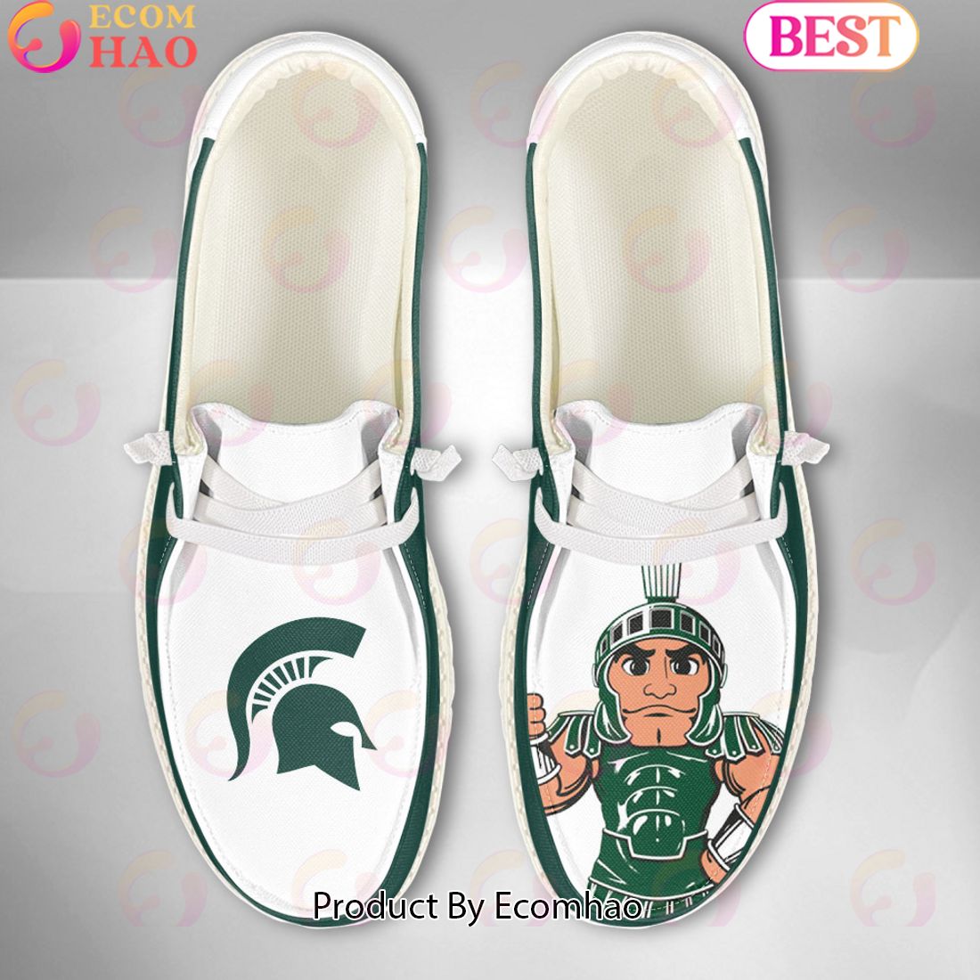 footwearelite michigan state spartans custom name hey dude shoes c46we