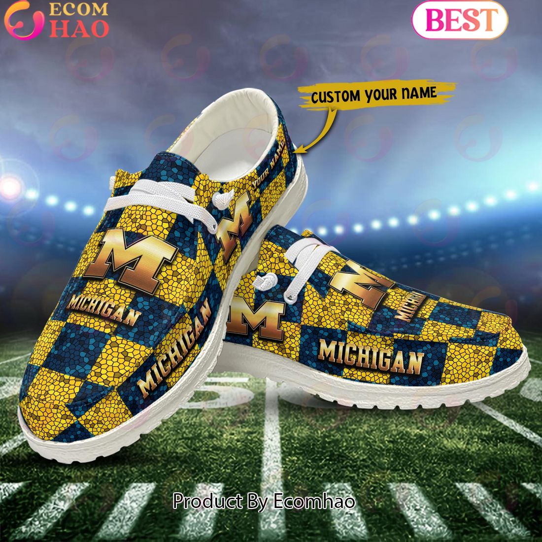 footwearelite michigan wolverines custom name hey dude shoes bxvdg