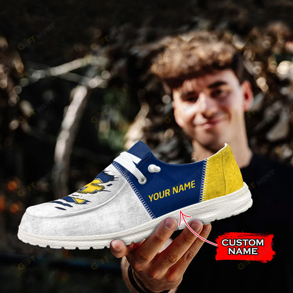 footwearelite michigan wolverines custom name hey dude shoes hl36q