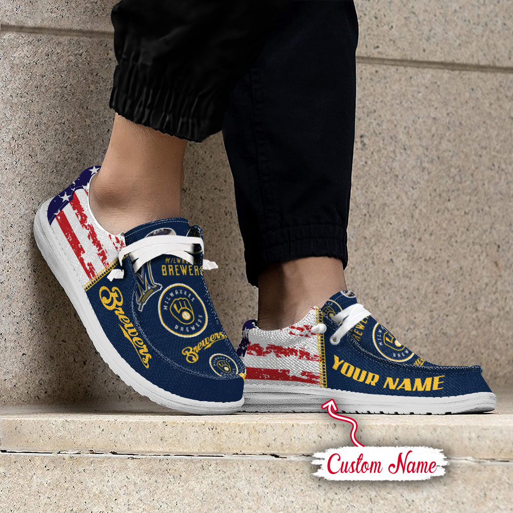 footwearelite milwaukee brewers custom name hey dude shoes klcfp