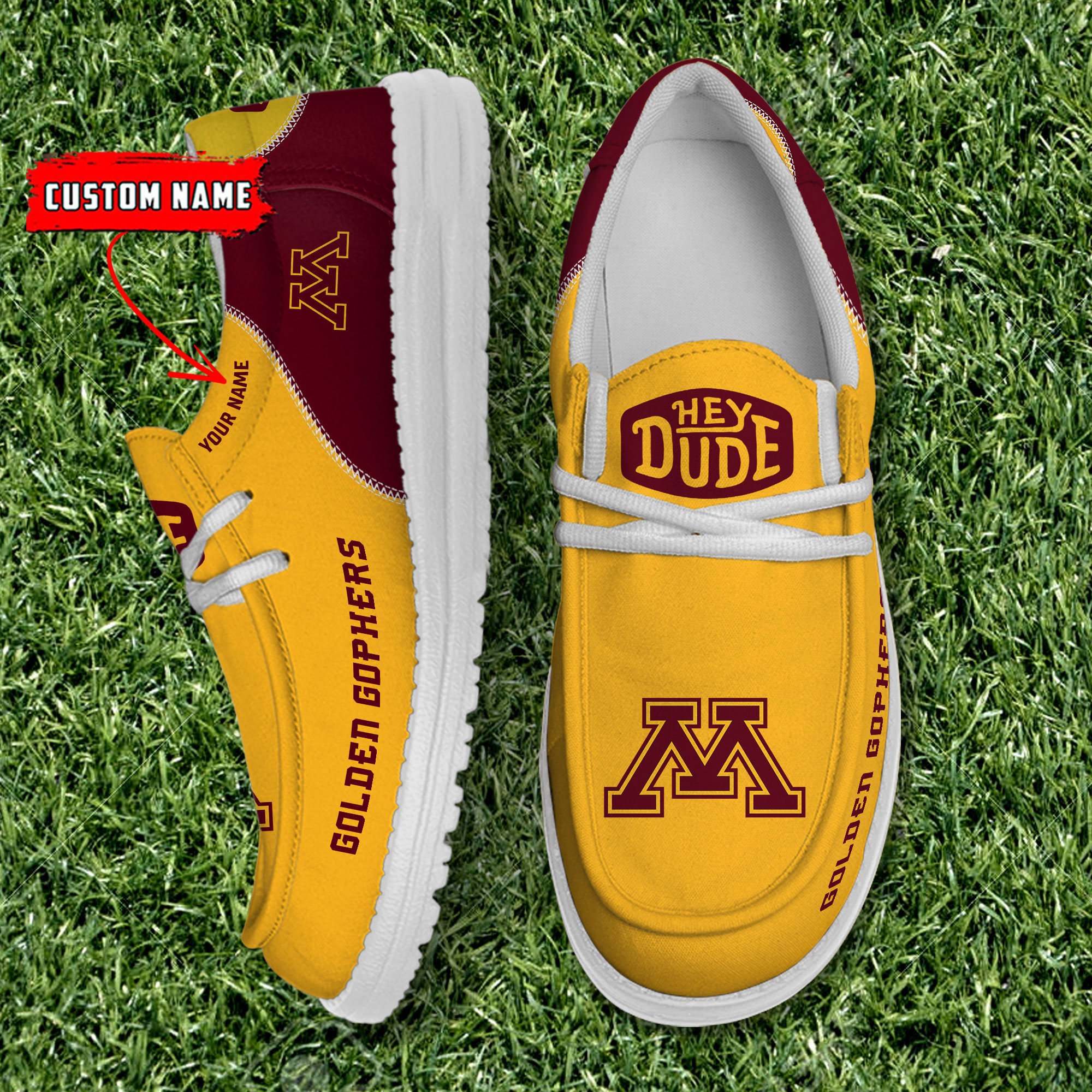 footwearelite minnesota golden gophers custom name hey dude shoes r6vkm