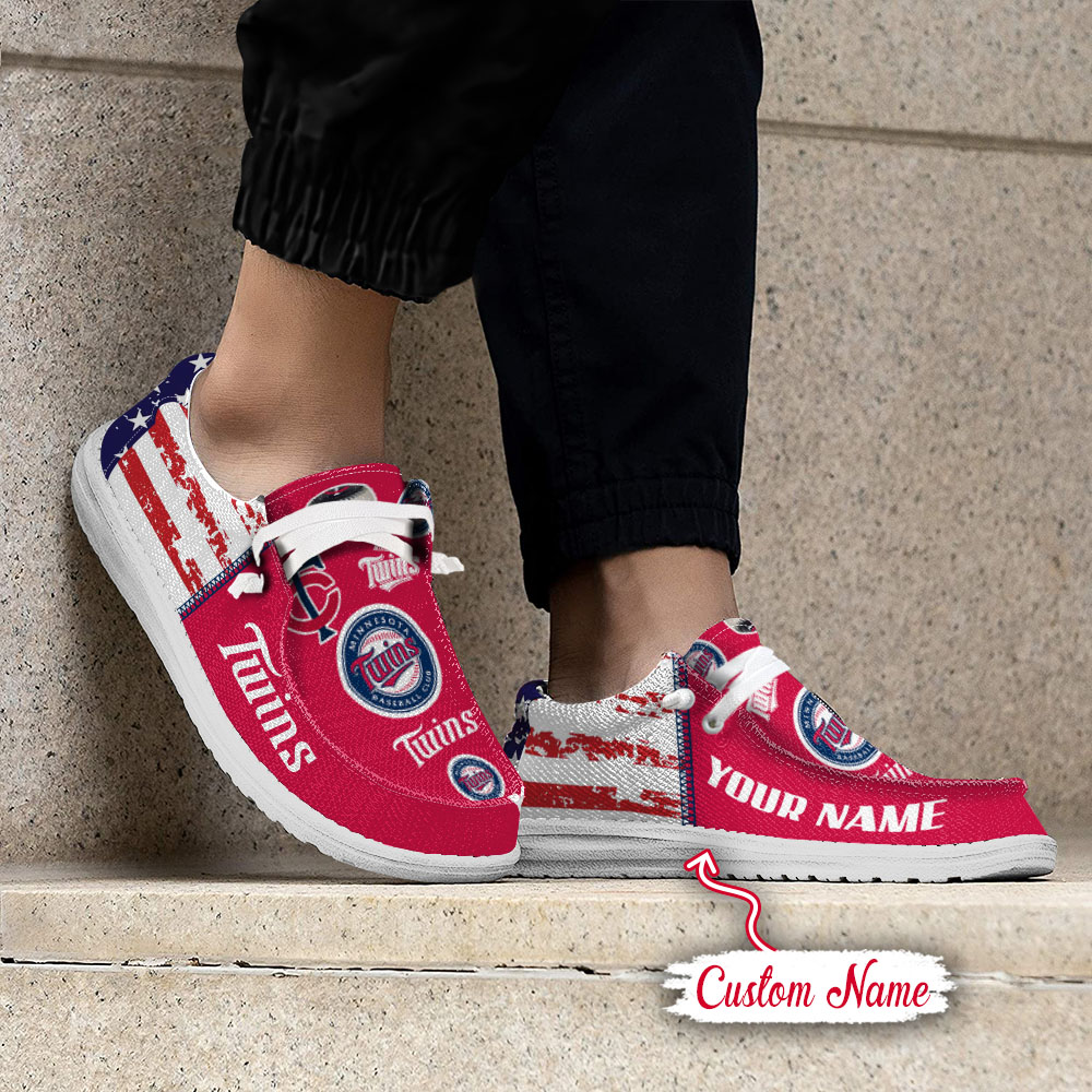 footwearelite minnesota twins custom name hey dude shoes abmer