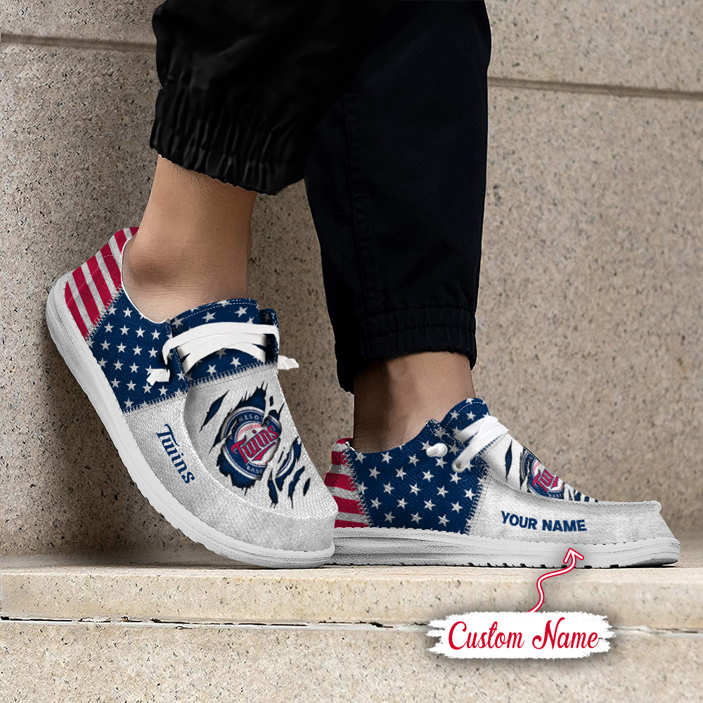 footwearelite minnesota twins custom name hey dude shoes ysxfn