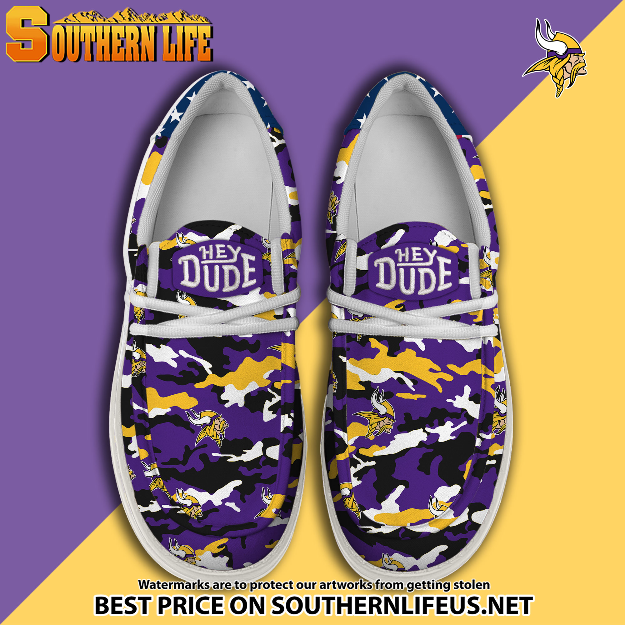 footwearelite minnesota vikings custom name hey dude shoes ctbo2