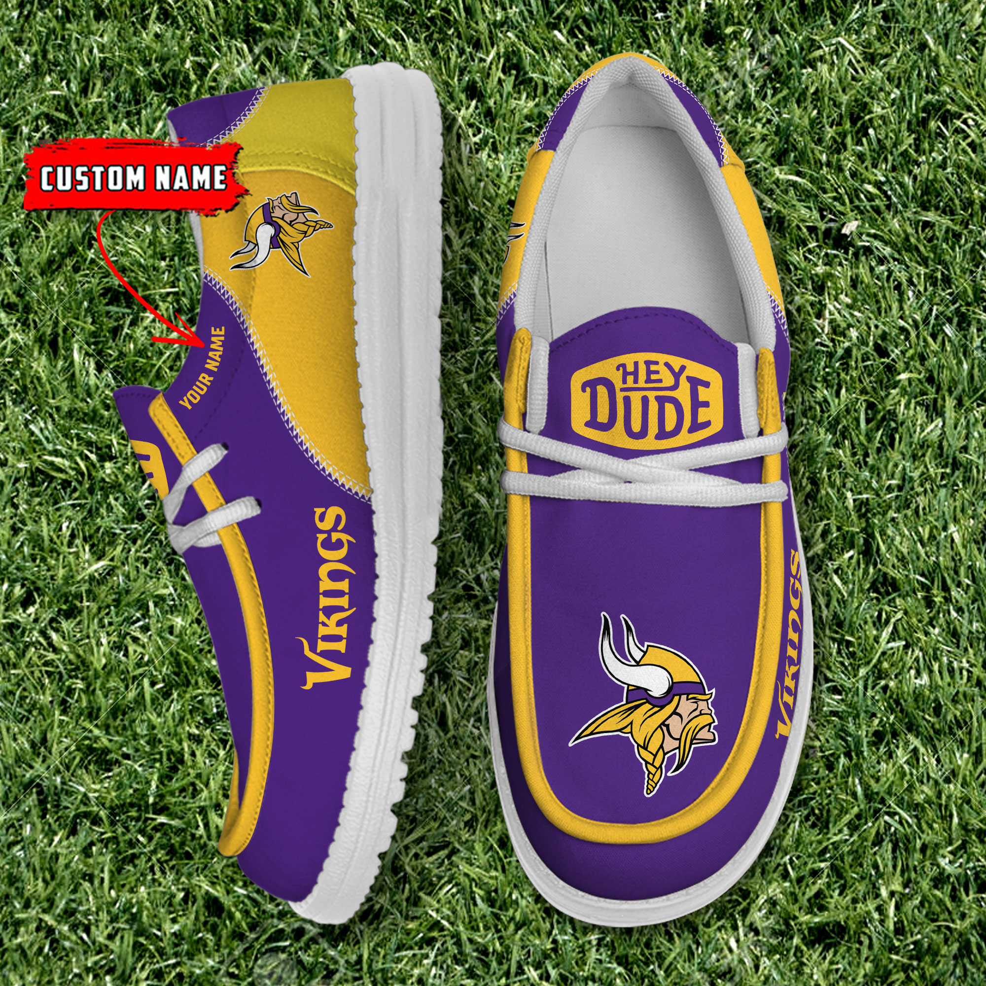 footwearelite minnesota vikings custom name hey dude shoes kjpsn