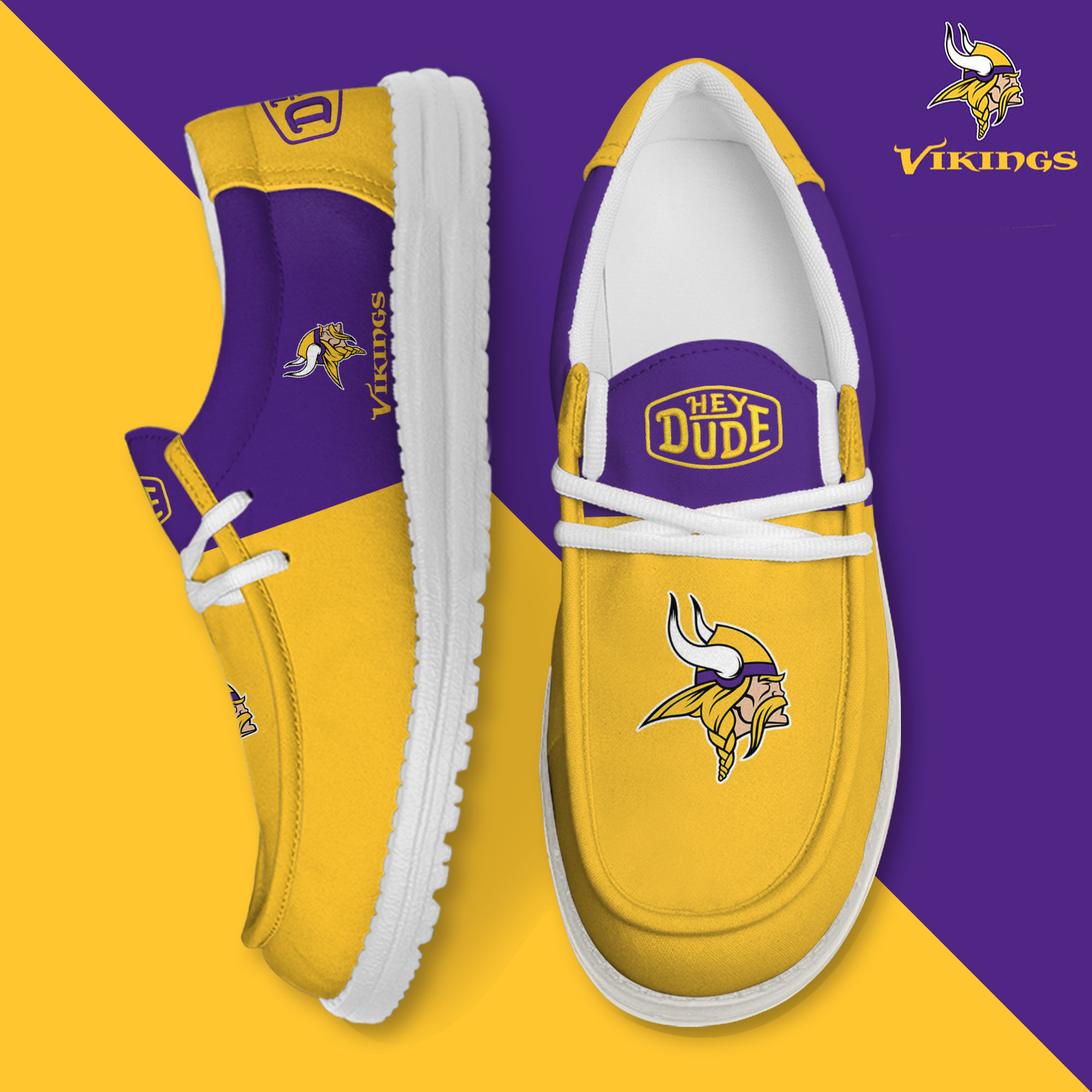 footwearelite minnesota vikings custom name hey dude shoes mbba4