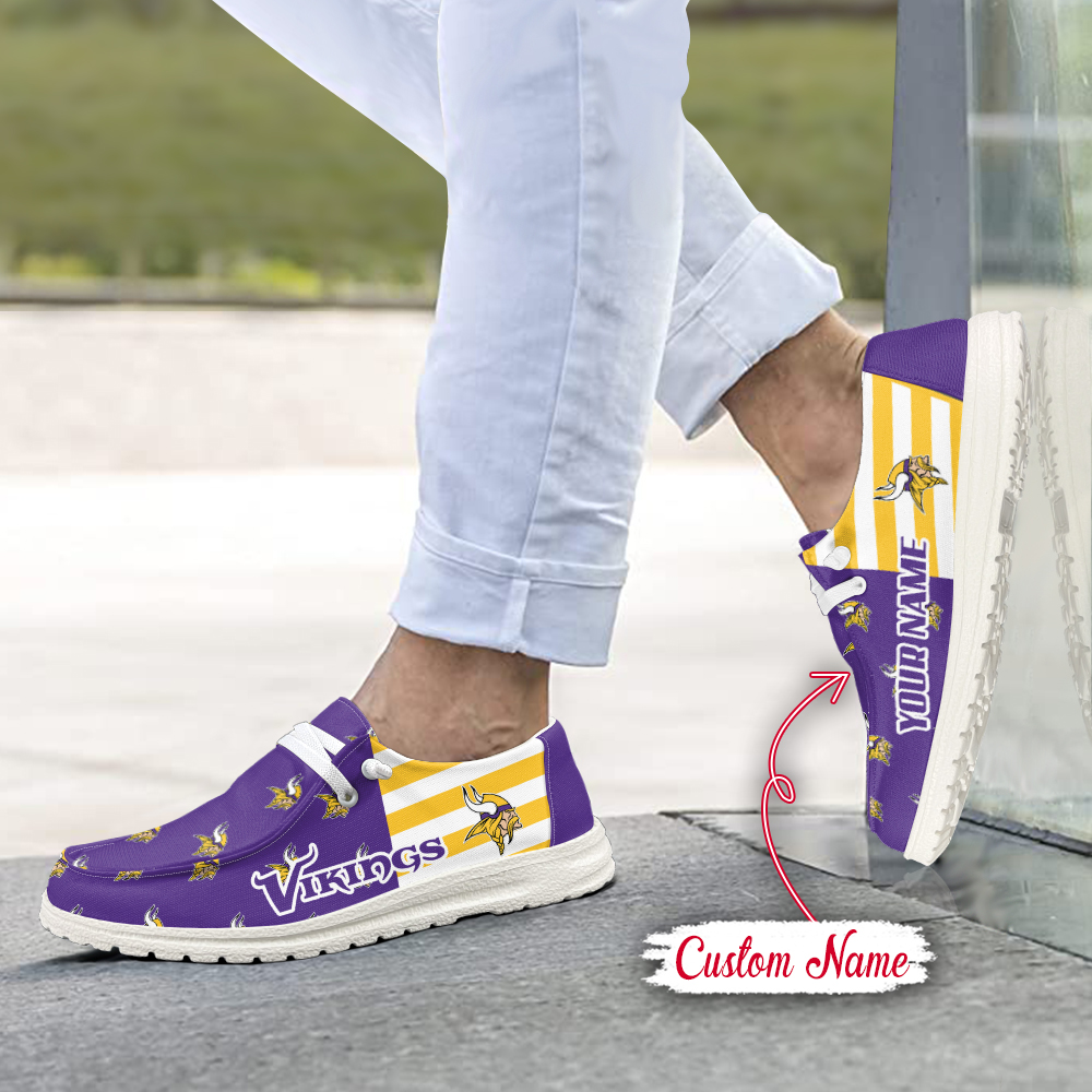 footwearelite minnesota vikings custom name hey dude shoes pjxqx