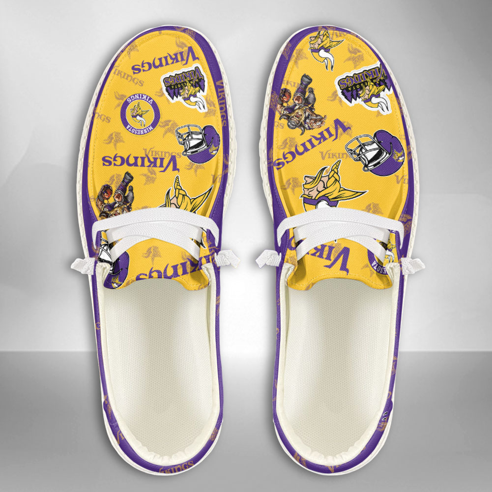 footwearelite minnesota vikings custom name hey dude shoes sezd3