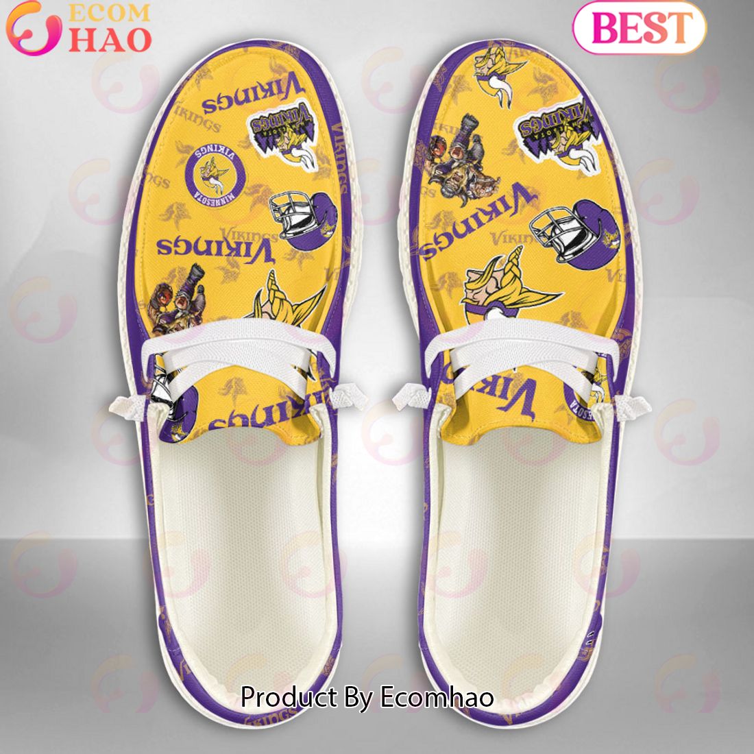 footwearelite minnesota vikings custom name hey dude shoes stsfl