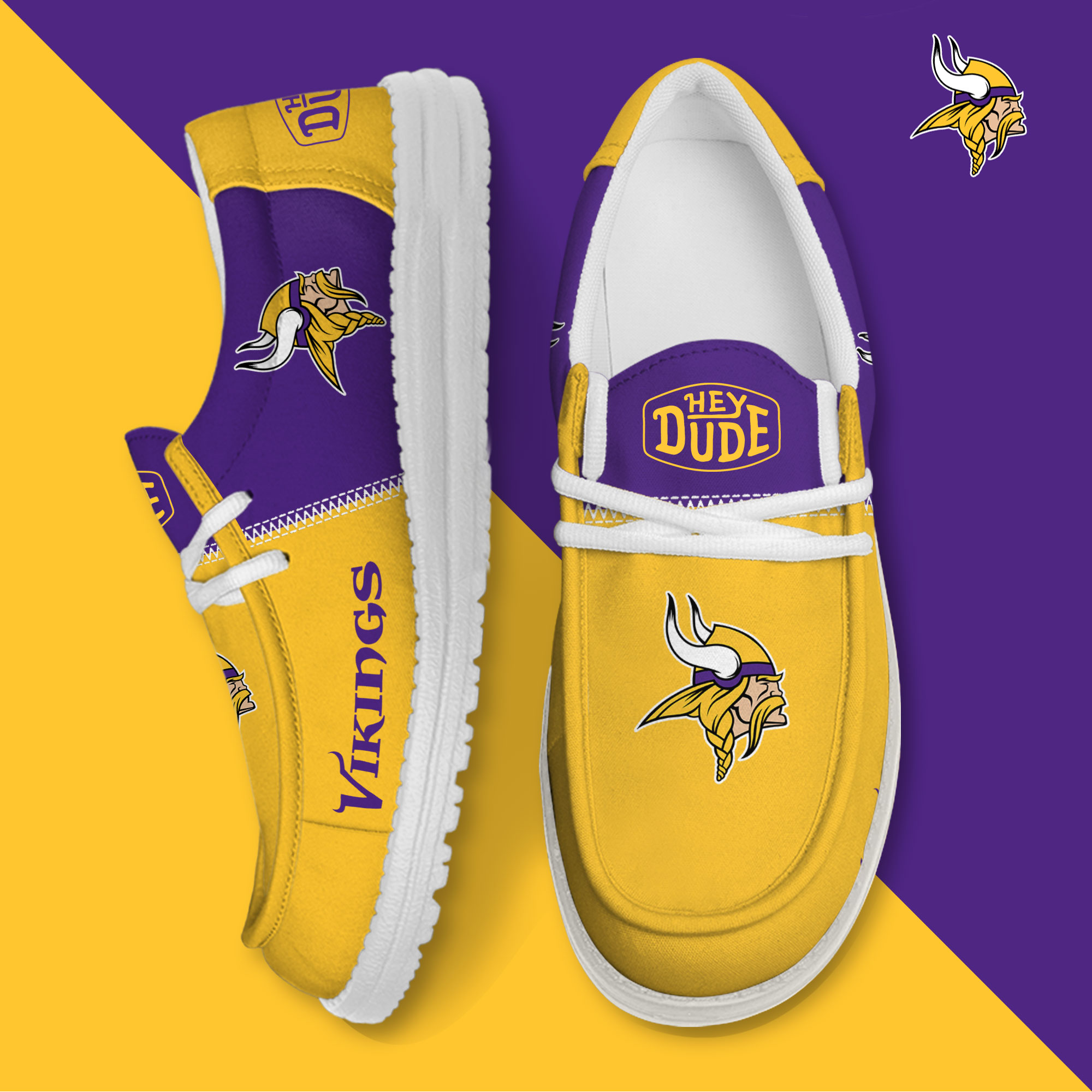 footwearelite minnesota vikings custom name hey dude shoes wol3j