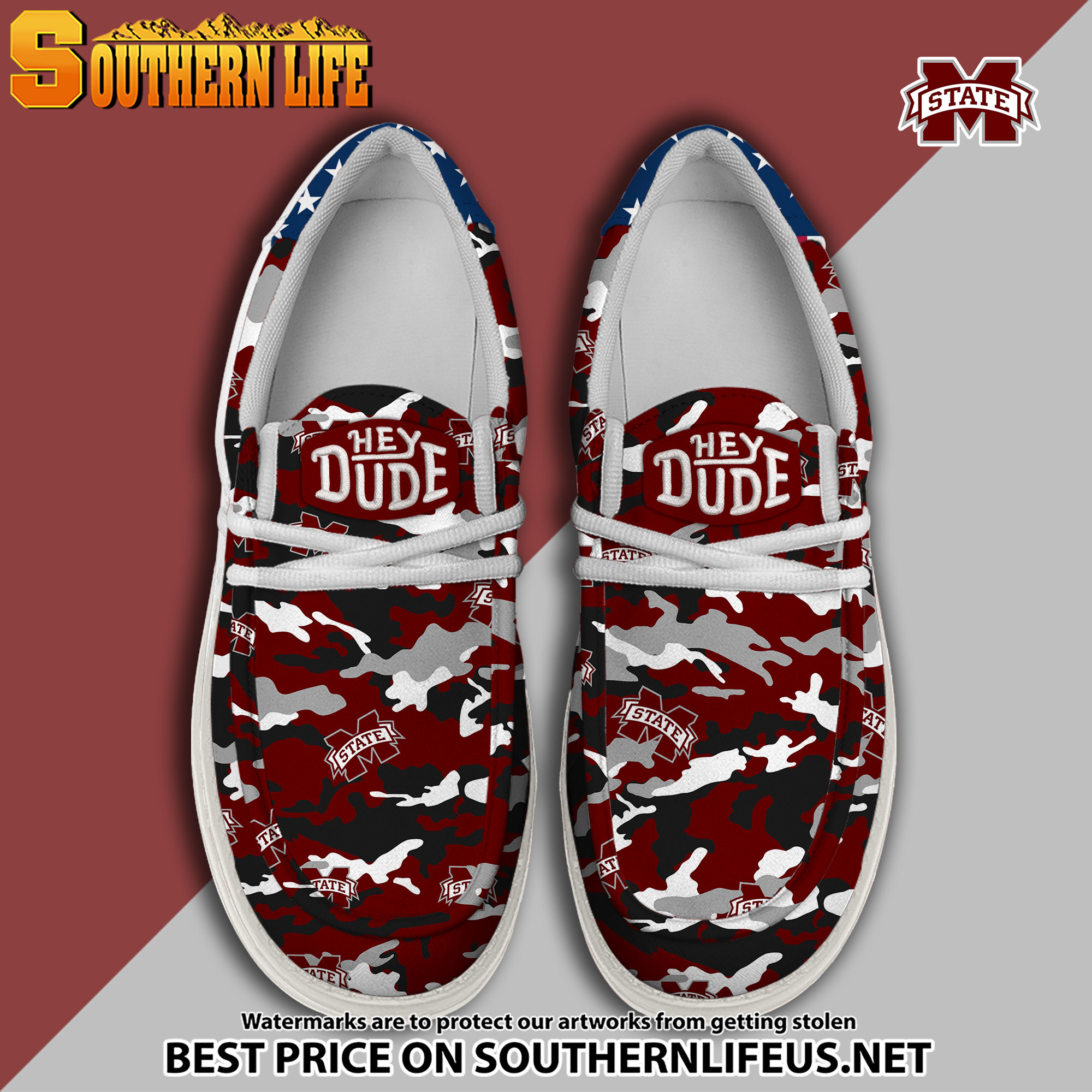 footwearelite mississippi state bulldogs custom name hey dude shoes odsb8