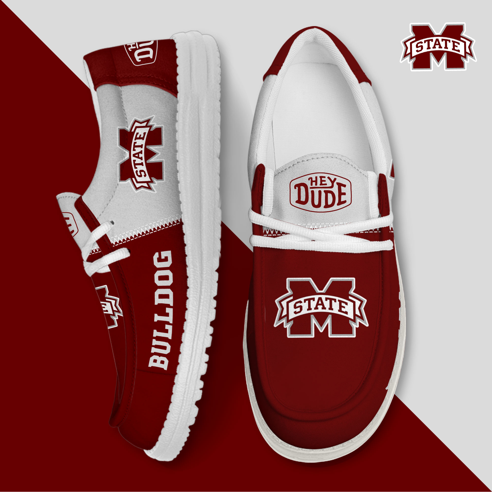 footwearelite mississippi state bulldogs custom name hey dude shoes usmop