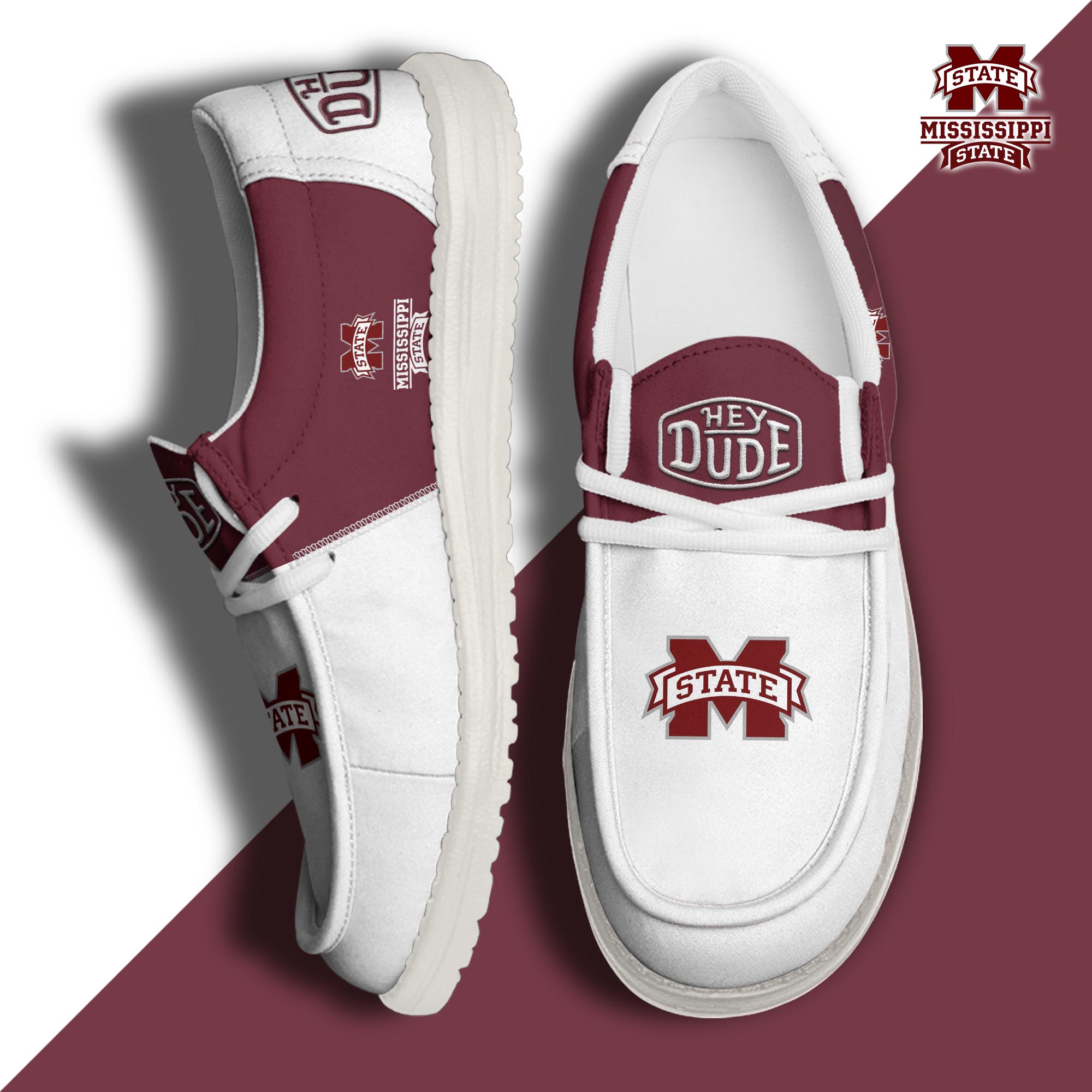 footwearelite mississippi state bulldogs custom name hey dude shoes xm3ol