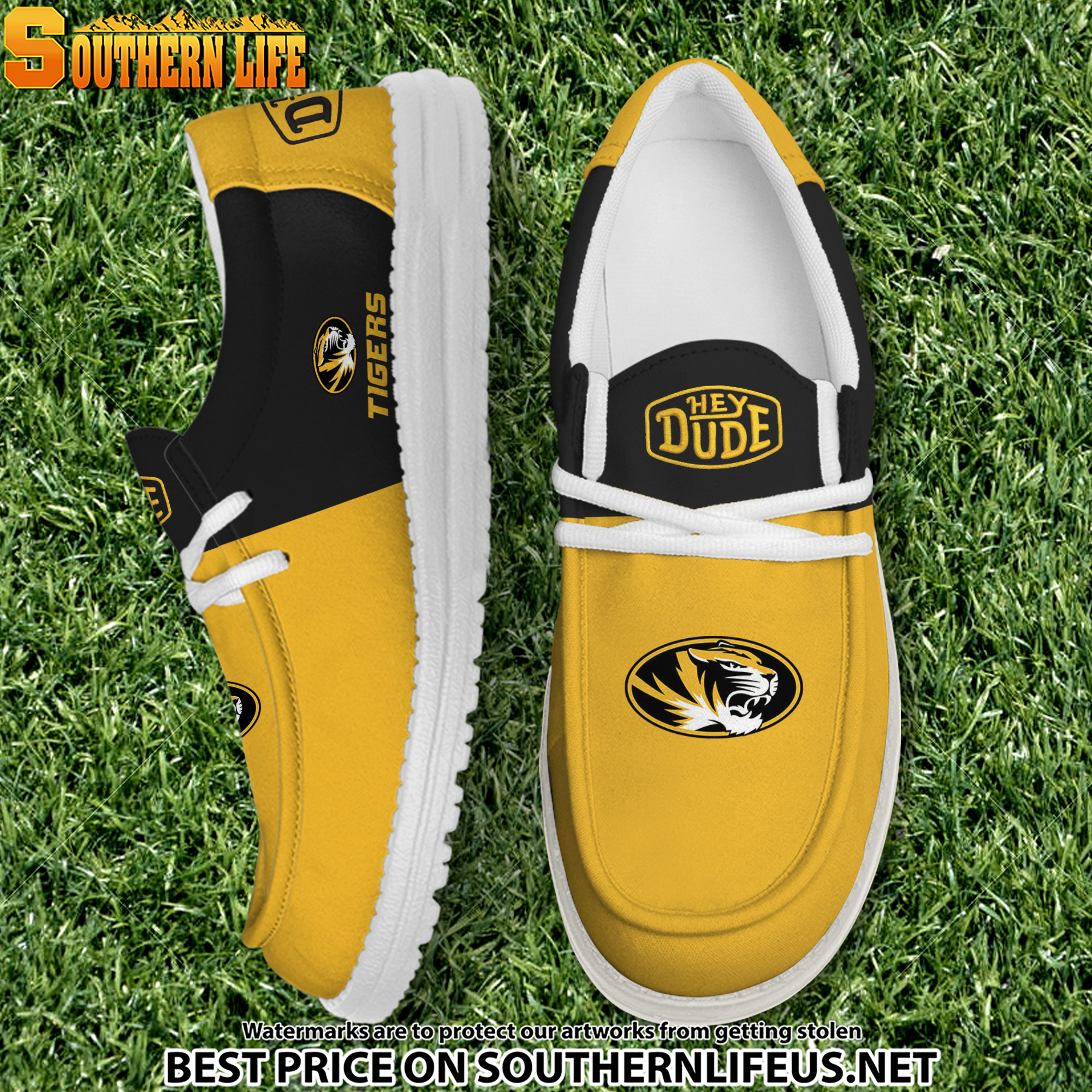 footwearelite missouri tigers custom name hey dude shoes waes1