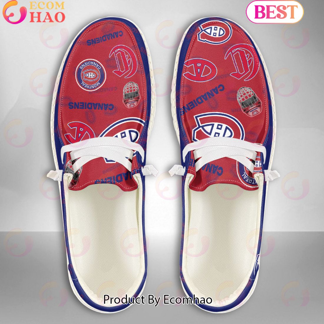 footwearelite montreal canadiens custom name hey dude shoes kog3f