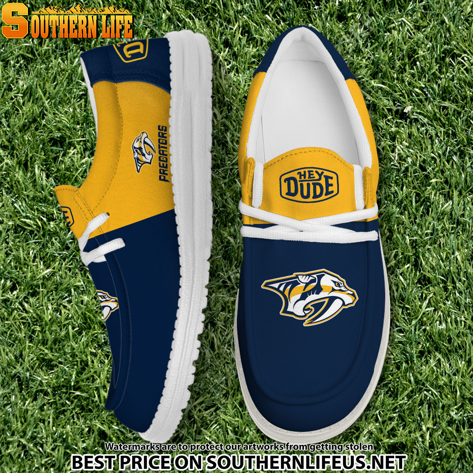 footwearelite nashville predators custom name hey dude shoes kf2hs