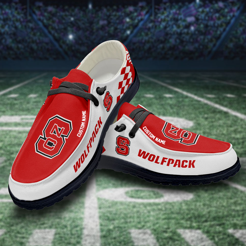 footwearelite nc state wolfpack custom name hey dude shoes 8b73b