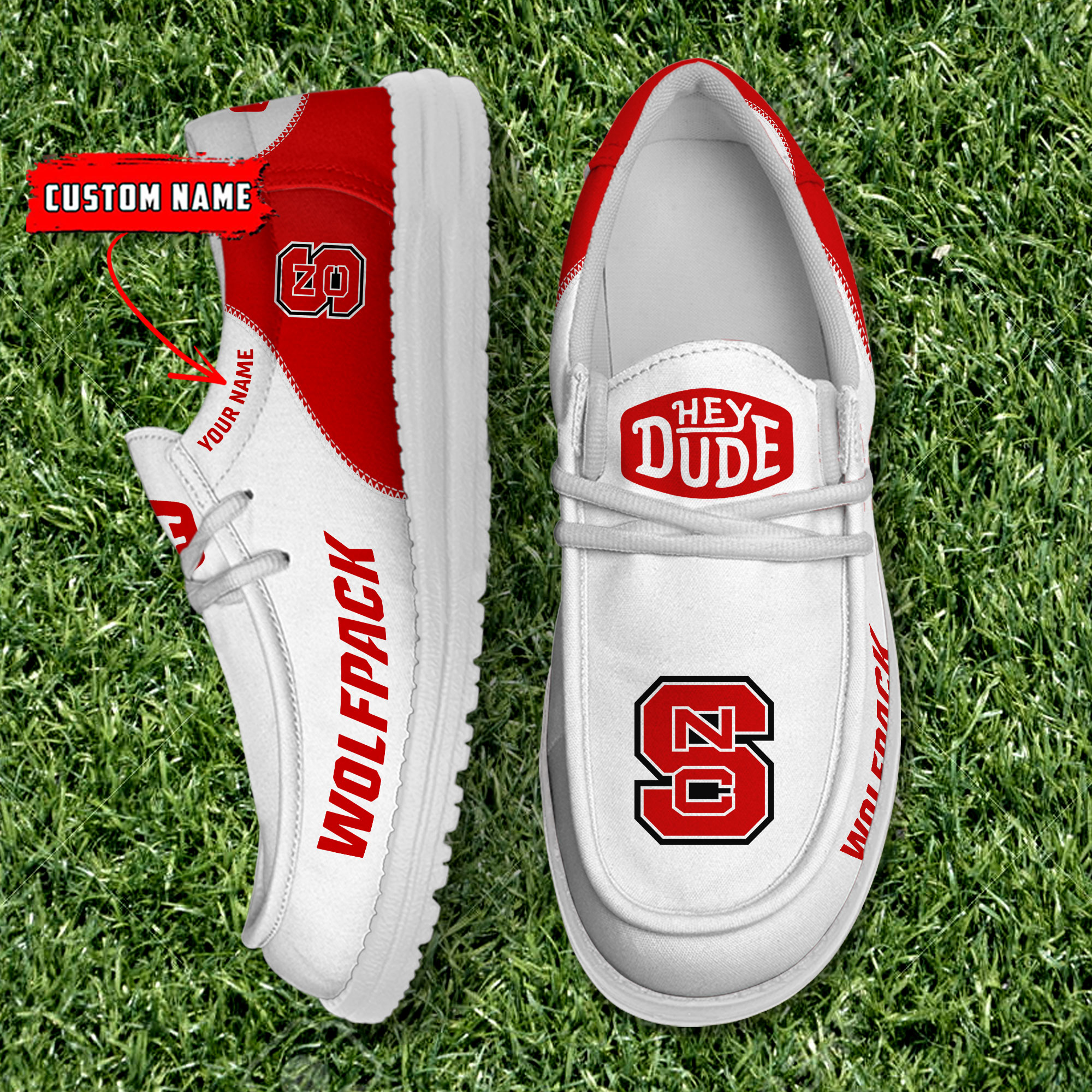 footwearelite nc state wolfpack custom name hey dude shoes jbi3q