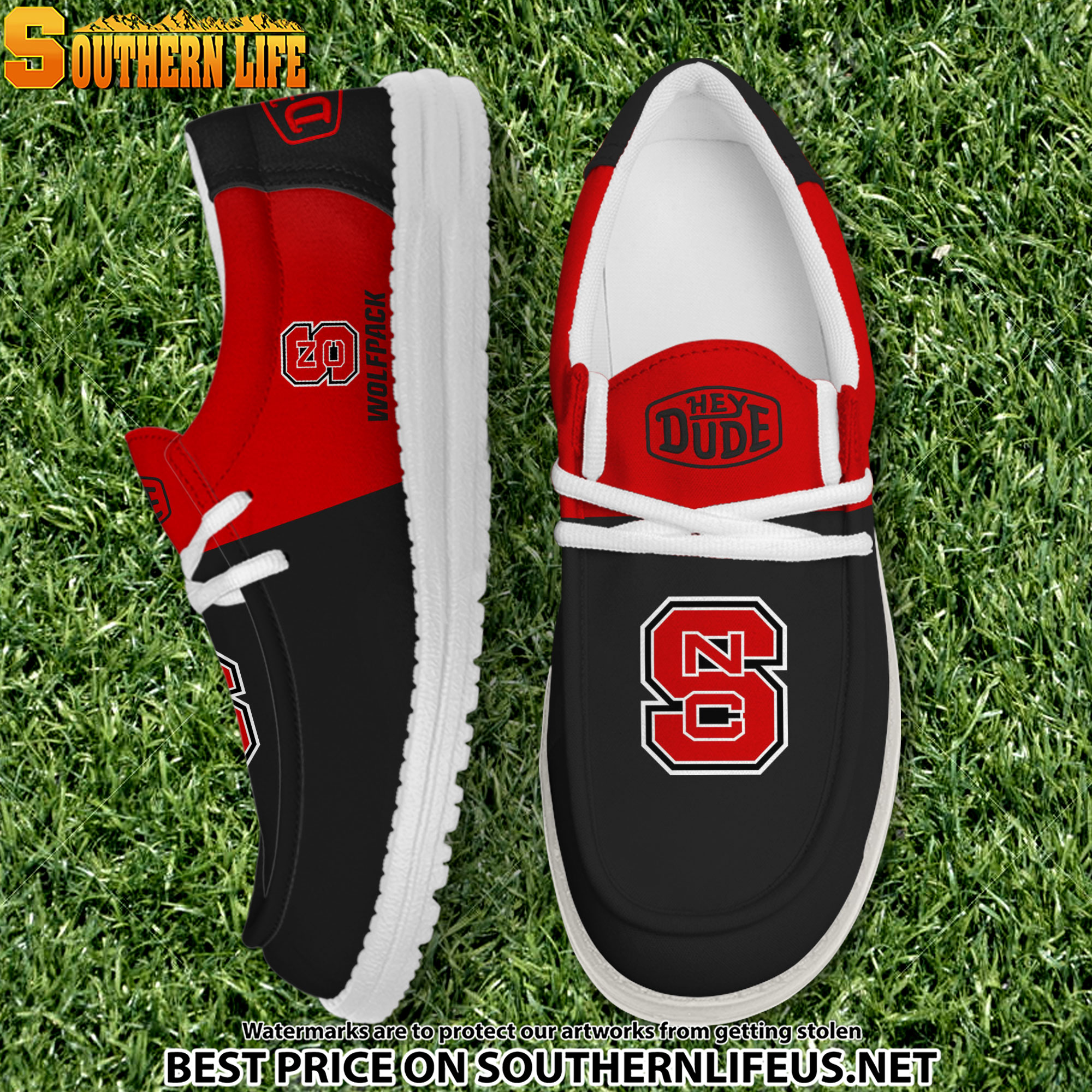 footwearelite nc state wolfpack custom name hey dude shoes wjpqk