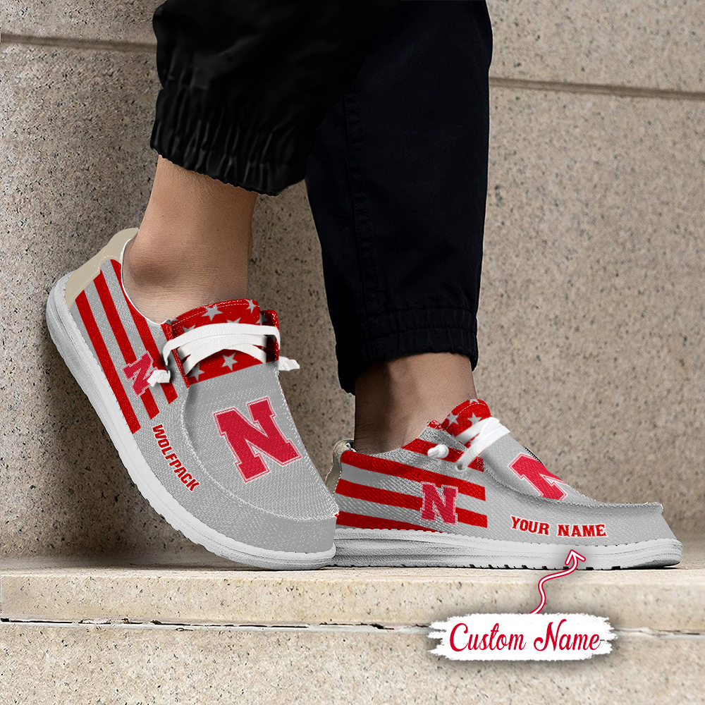 footwearelite nebraska cornhuskers custom name hey dude shoes d0aie