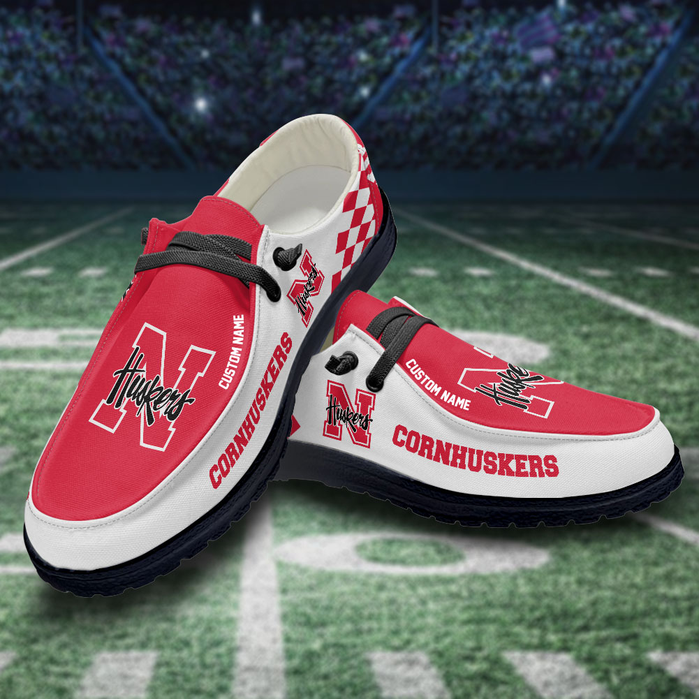 footwearelite nebraska cornhuskers custom name hey dude shoes i4pyi