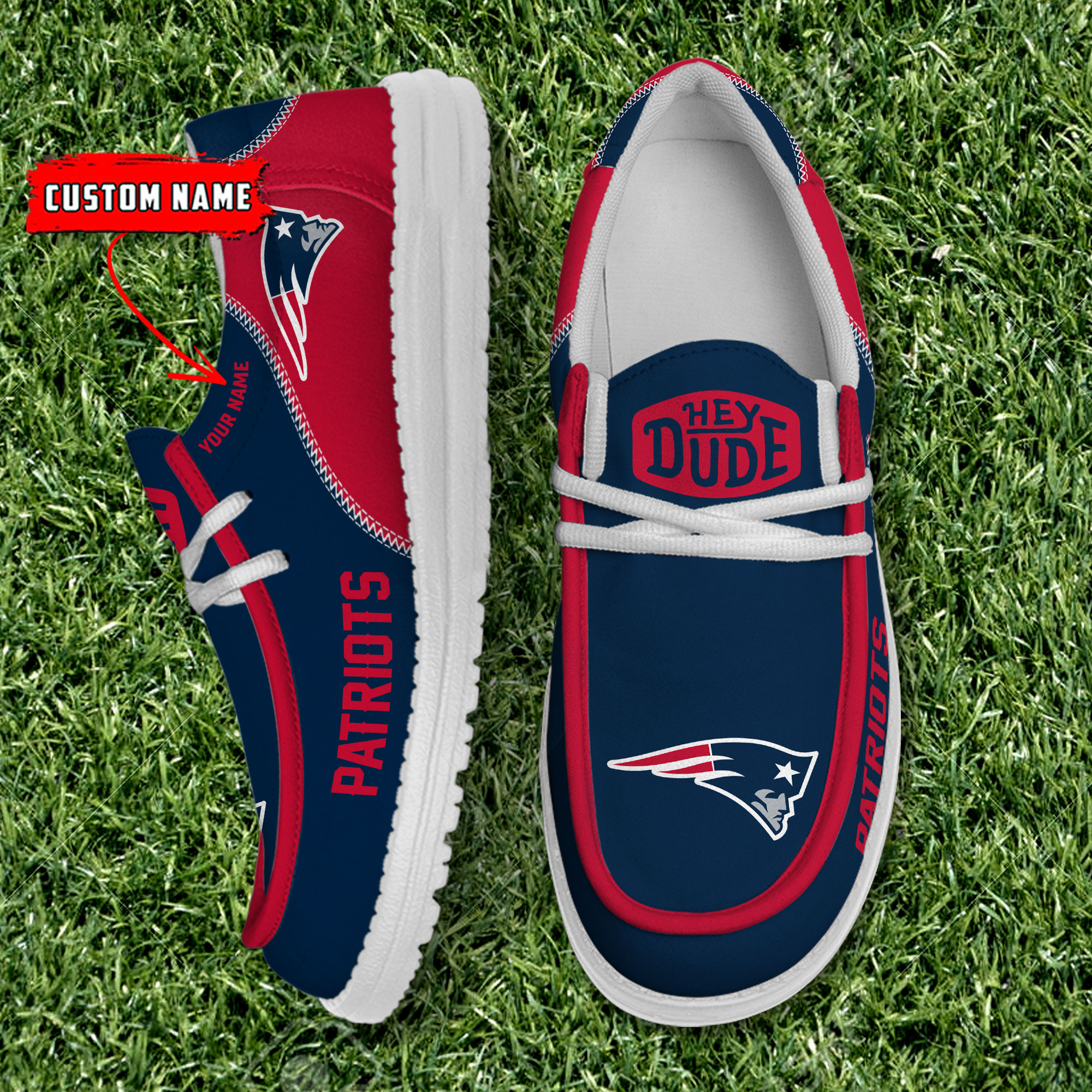 footwearelite new england patriots custom name hey dude shoes 3skne