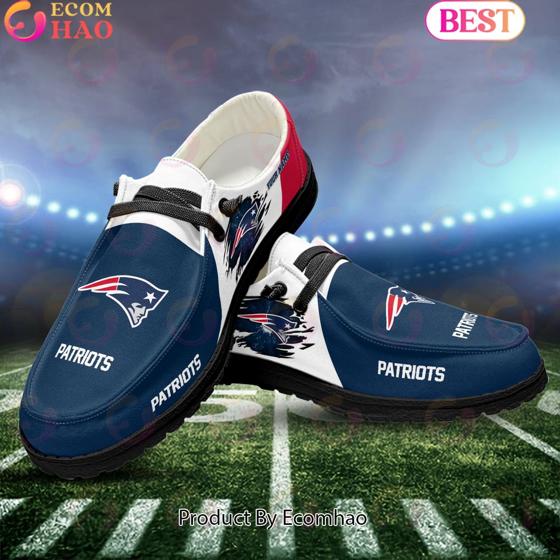 footwearelite new england patriots custom name hey dude shoes eewnk