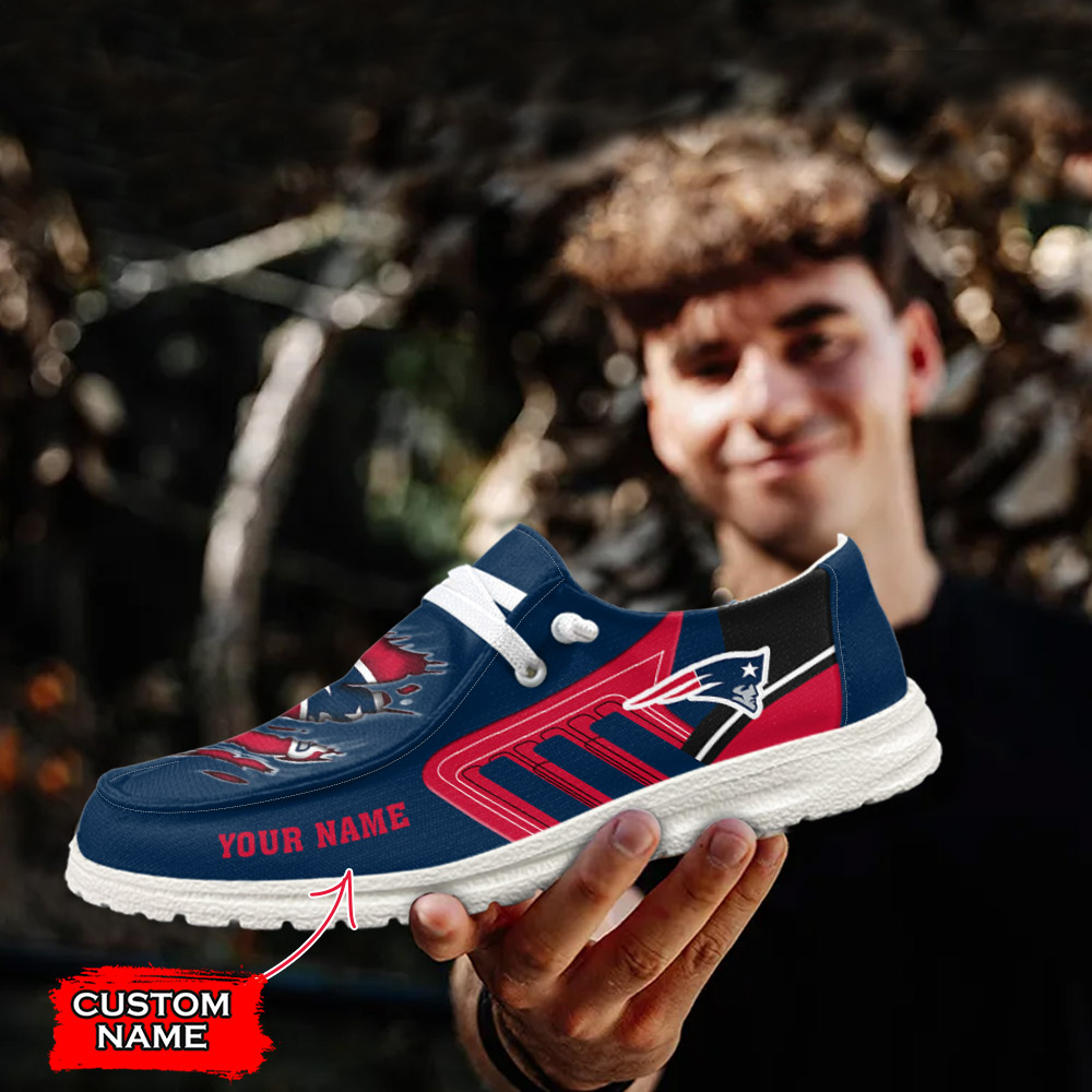 footwearelite new england patriots custom name hey dude shoes fy1qy