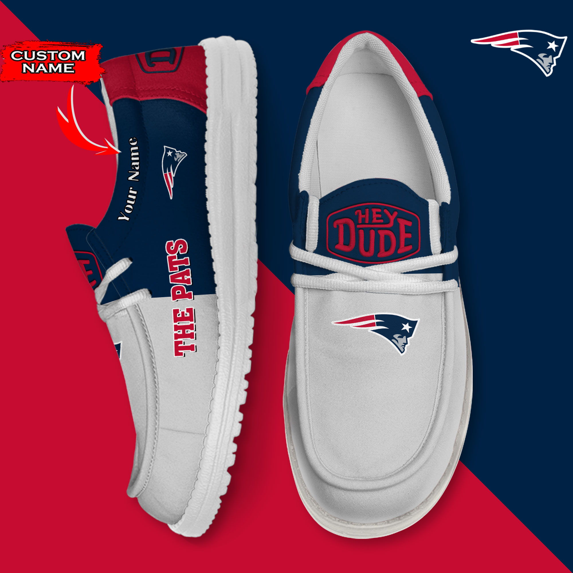 footwearelite new england patriots custom name hey dude shoes jkkiz