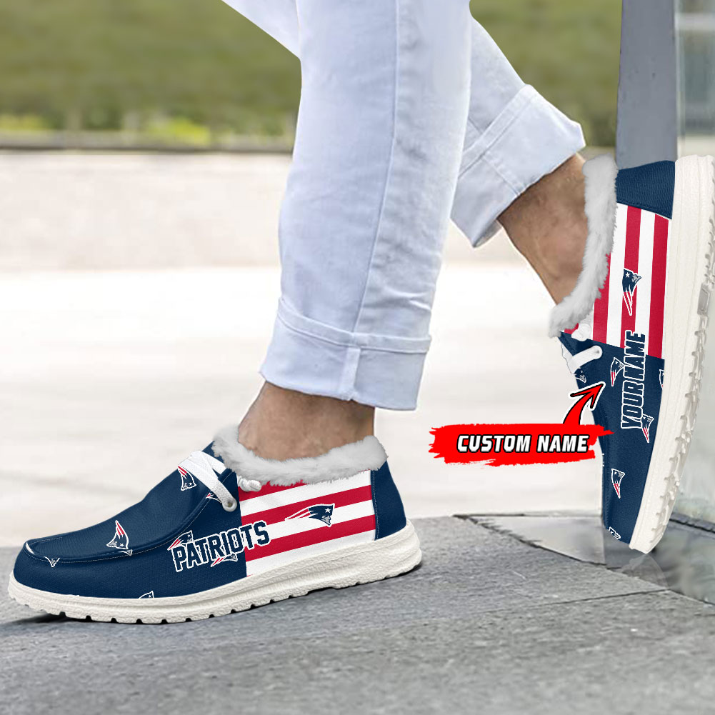 footwearelite new england patriots custom name hey dude shoes kf2jb